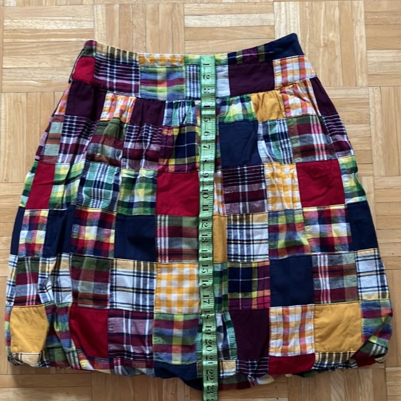 Y2K Preppy patchwork plaid bubble hem skirt! Vintage American Eagle 2/4 - Picture 4 of 11